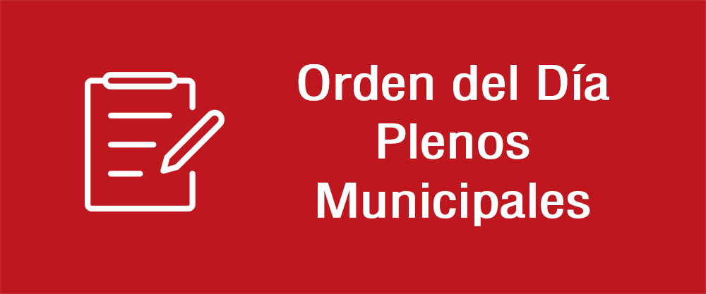Orden del día Plenos Municipales
